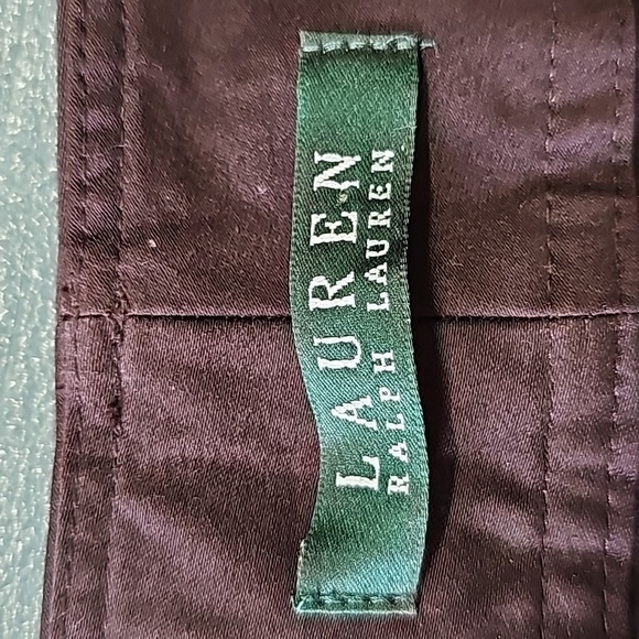 LAUREN RALPH LAUREN WOMEN'S brown trousers. Size 6 Strait leg 2 pockets. - Picture 7 of 11